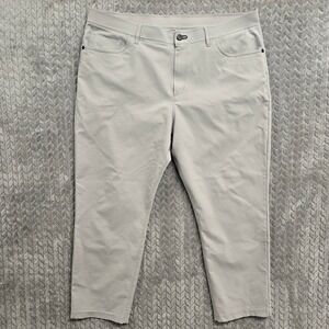 Public Rec Mens Gray 38x28‎ Weekend Pants Stretch Lightweight Casual